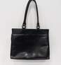 Lodis Black Leather Tote Bag image number 2