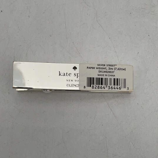 Designer Kate Spade Silver-Tone Keep It Together Paper Weight Clip With Box image number 2