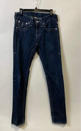 True Religion Womens Blue Medium Wash 5 Pockets Design Skinny Jeans Size 29