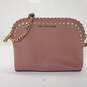 Michael Kors Cindy Mauve Saffiano Leather Scalloped Dome Crossbody Bag image number 2