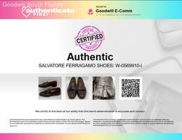 Authentic Salvatore Ferragamo Mens Dark Brown Leather Tassel Loafer Shoes Sz 11D alternative image