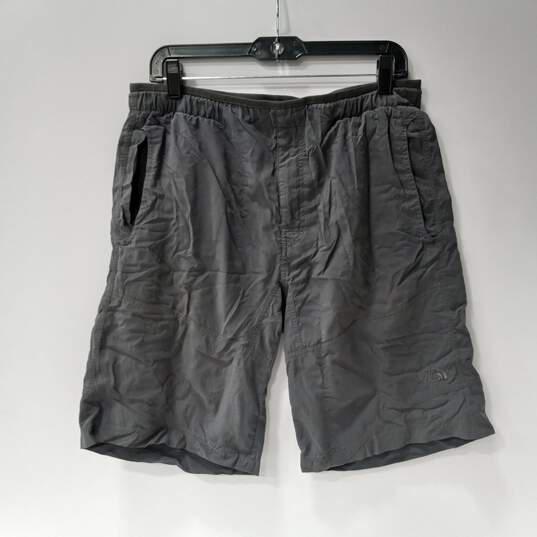 The North Face Gray Activewear Shorts Men's Size M image number 1