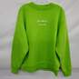 Acne Studios Men's Lime Green Broken Logo Sweatshirt Size XS image number 1
