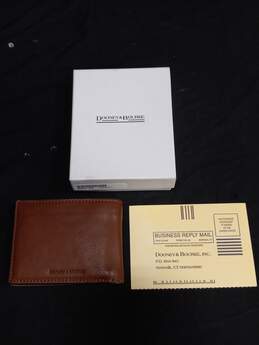Dooney & Bourke Brown Leather Bifold Wallet NIB