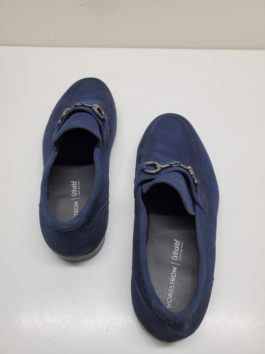 Nordstrom Unisex Blue Suede Loafers Approximate Size 8.5 image number 3