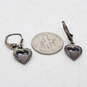 Beverly Hills Jewelry Signed Sterling Silver Heart Earrings - 1.9g image number 3