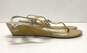 Michael Kors Leather Thong Sandal Beige Women's 8 image number 2