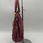 Marc Jacobs Womens Cherry Red Quilted Leather Stam Tom Handle Handbag w/COA image number 4