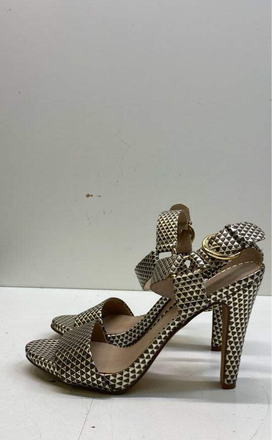 Karl Lagerfeld Women's Cadia Ankle Strap Metallic Heels Size 6.5 image number 1