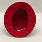 Fabini New York Bollman Womens Red Wool Wide Round Brim Bucket Hat image number 7