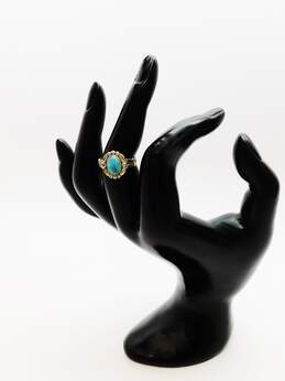 Bell Trading Post 925 Southwestern Turquoise Cabochon Ring
