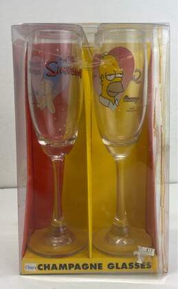 Downpace The Simpsons Champagne Glasses