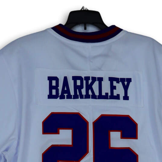 Autographed Saquon Barkley Jersey - #26 White Nike Limited Beckett