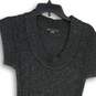 Armani Exchange Womens Black Silver Knitted Round Neck Sweater Dress Size XS image number 3