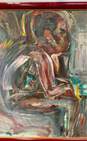 The Thinker Abstract Oil on canvas by J. Striker Martin Signed 1982 Contemporary image number 4