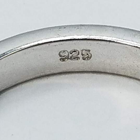 Sterling Silver Crystal CZ Sz 5 1/2 Ring Post Earring 7in - 8in Bracelet Bundle 4pcs 13.3g image number 5