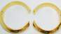 Kate Spade Gold Tone Raise The Bar Hinged Cuff Bracelets Set image number 4