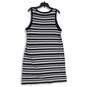 Talbots Womens Navy Blue White Striped Sleeveless Pullover Tank Dress Size XL image number 2