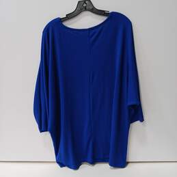 89th + Madison Blue Faith Over Fear Long Sleeve Sweater Shirt Size 2X NWT alternative image