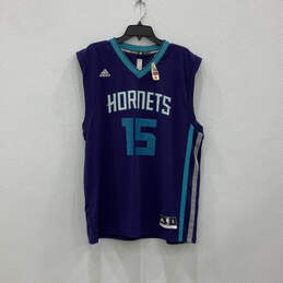Mens Purple NBA Charlotte Hornets Kemba Walker #15 Basketball Jersey Sz XL