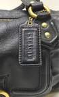 Coach Leather Campbell Buckle Satchel Black image number 3