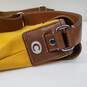 Coach Yellow Canvas Brown Leather Trim Crossbody Messenger Bag image number 8