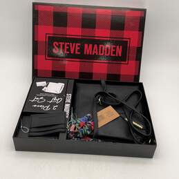 NIB Steve Madden Womens Crossbody Bag Purse And Card Case 2 PC Gift Set Black alternative image