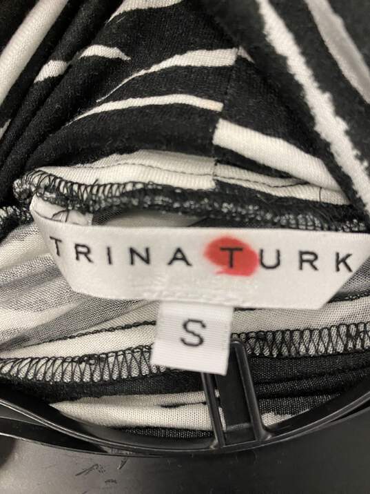Trina Turk Women Zebra Print Turtleneck Top S image number 3