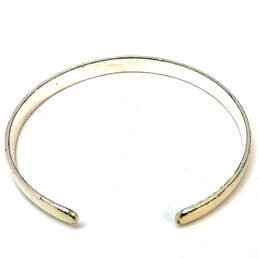Designer Stella & Dot Silver-Tone Crystal Cut Stone Studded Cuff Bracelet alternative image