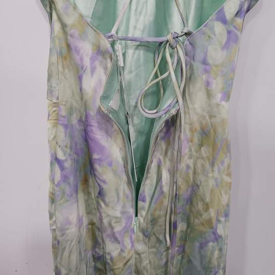 ASTR Women's Purple/Green Floral Halter Maxi Dress Size S NWT image number 4