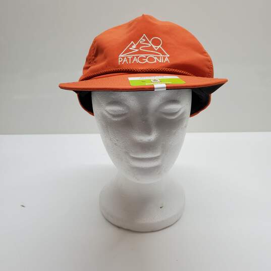 PATAGONIA SNOWFARER ORANGE NYLON CAP OSFA image number 1