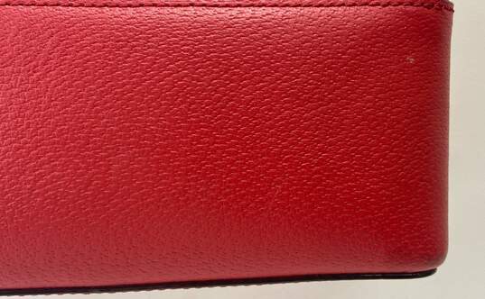 Kate Spade Red Leather Zip Small Crossbody Bag image number 7