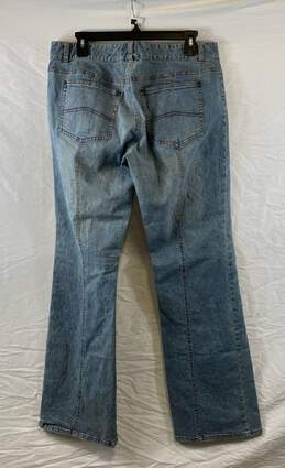 Armani Exchange Womens Blue Mid-Rise Pockets Denim Bootcut Jeans Size 12 alternative image