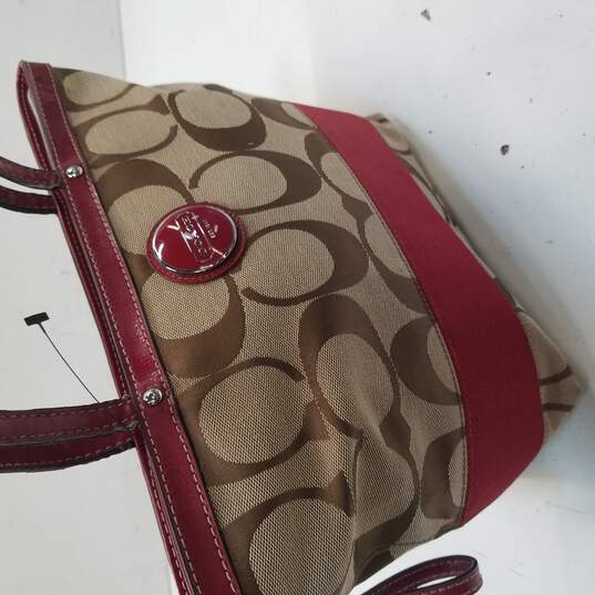 Original Coach Tote Bag pink & signature brown !! For sale