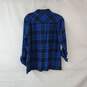 Eddie Bauer Blue Plaid Cotton Button Up Field Shirt WM Size S NWT image number 2