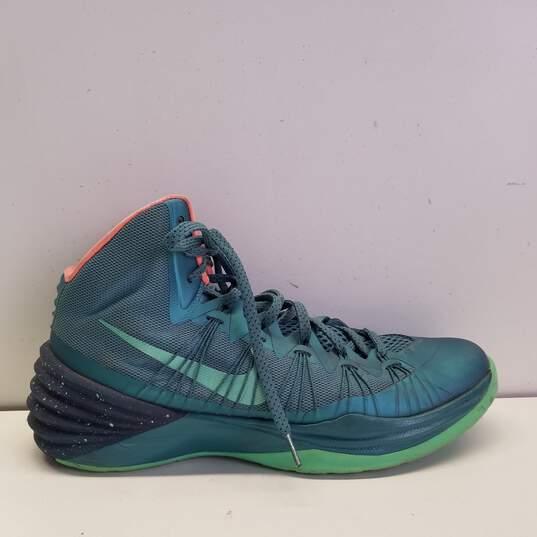 Puno industrie privaat Buy the Men's Nike Hyperdunk 2013, Mineral Teal & Atomic Pink, Size 10.5 |  GoodwillFinds