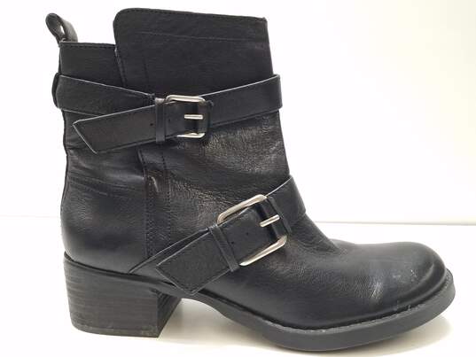 Sole Society Leather Kai Buckle Boots Black 8.5 image number 5