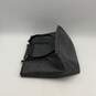 Coach Womens Black Leather Logo Charm Zipper Double Handle Tote Bag Purse image number 3