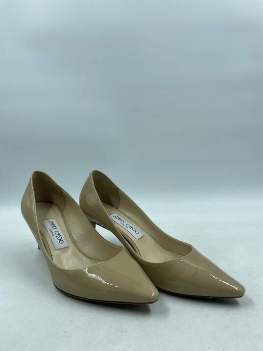 Authentic Jimmy Choo Camel Patent Pumps W 7.5 image number 3