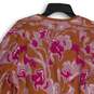 NWT Soft Surroundings Womens Orange Pink Open Front Cardigan Sweater Size 1X image number 4