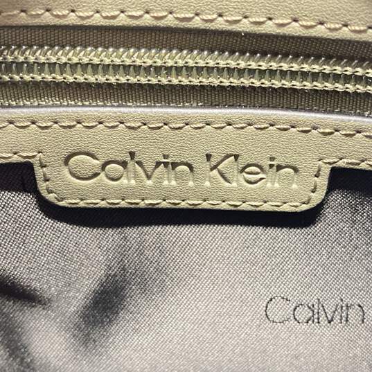 Calvin Klein Olive Green Zip Crossbody Bag image number 5