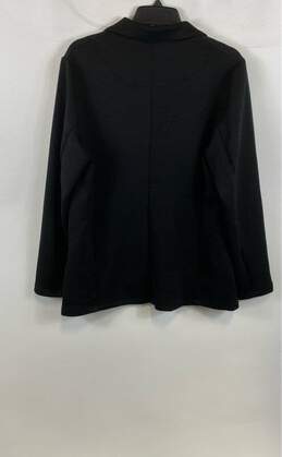 NWT Max Studio Womens Black Long Sleeve One Button Blazer Jacket Size Large alternative image