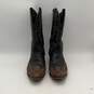 Code West Mens Black Brown Round Toe Pull-On Cowboy Western Boots Size 11 image number 3