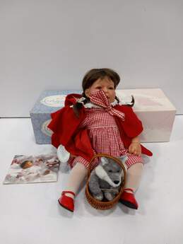 Lee Middleton Artist Studio Collection Little Red Riding Hood Porcelain Doll-IOB