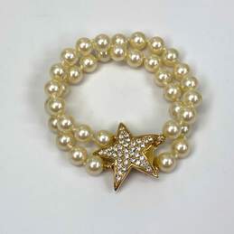 Designer Joan Rivers Gold-Tone Double Strand Rhinestone Star Beaded Bracelet alternative image
