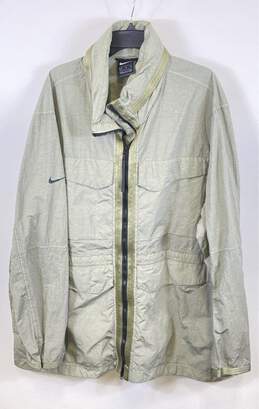 Nike Mens Gray High-Density Tech Pack Long Sleeve Full Zip Jacket Size 3XL