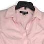NWT Jones New York Womens Pink Collared Cap Sleeve Button-Up Shirt Size M image number 3