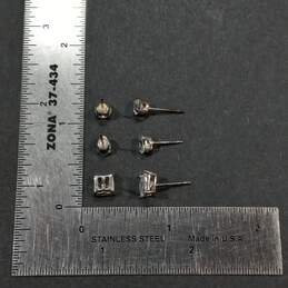 Bundle of 5 Sterling Silver Stud Earrings alternative image