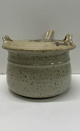 Ceramic Casserole Handcrafted Stoneware with Lid & Serving Spoon alternative image