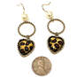 NWT Designer Betsey Johnson Gold-Tone Fish Hook Heart Shape Dangle Earrings image number 4